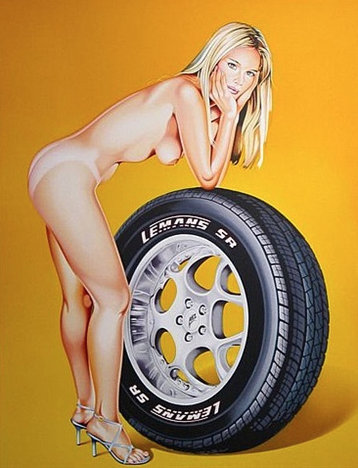 MEL RAMOS Tyra Tire, 2004